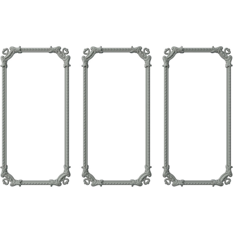 Ensemble de moulures pour panneau Devon, L 31 po x H 62 po, Triple