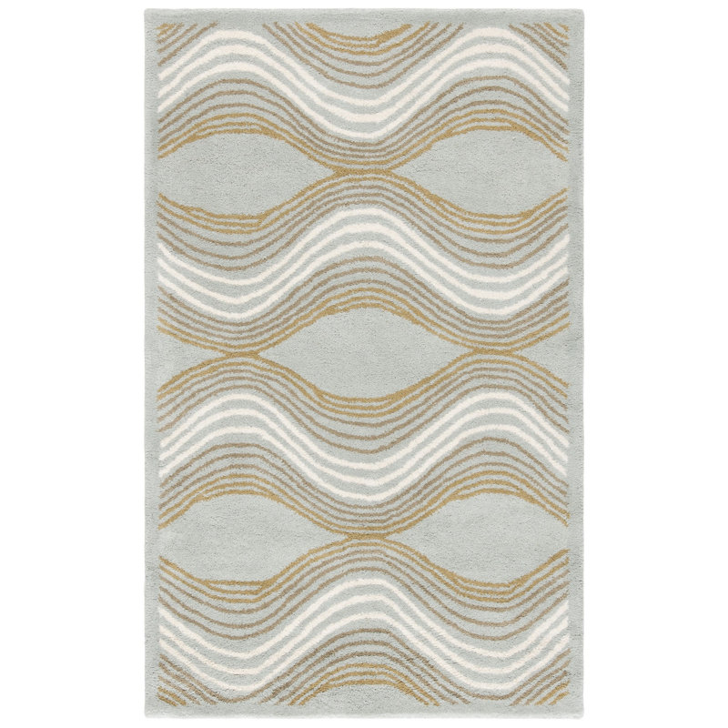 Secaucus Hand Tufted Wool Abstract Rug, Rectangle 3' x 5'
