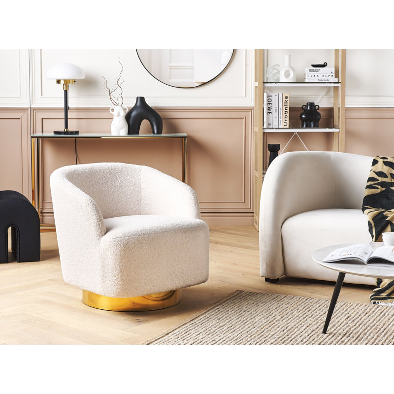 Theophania Upholstered Swivel Armchair