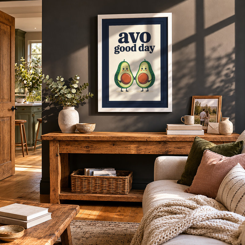 Ayo Good Day Typography - Print, A1 - 84.1 x 59.4 cm, White
