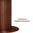NTC Summit 47 Inch Round Dining Table, Modern Indoor Dining Room Table for Kitchen, Apartment & Small Spaces, Effortless Assembly, Dark Walnut-737279675