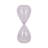 Decorative Glam Glass Hourglass Sculpture for Office Decor - Modern Object Accent for Bedroom Styling, Living Room Tabletop or Home Decoration - Pink-970907112-969638723