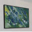 «Blue-Green Abstract Floater», reproduction sur toile encadrée-24552391