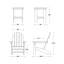 Ensemble Adirondack traditionnel 3 pièces avec table d'appoint Freedom-119322474