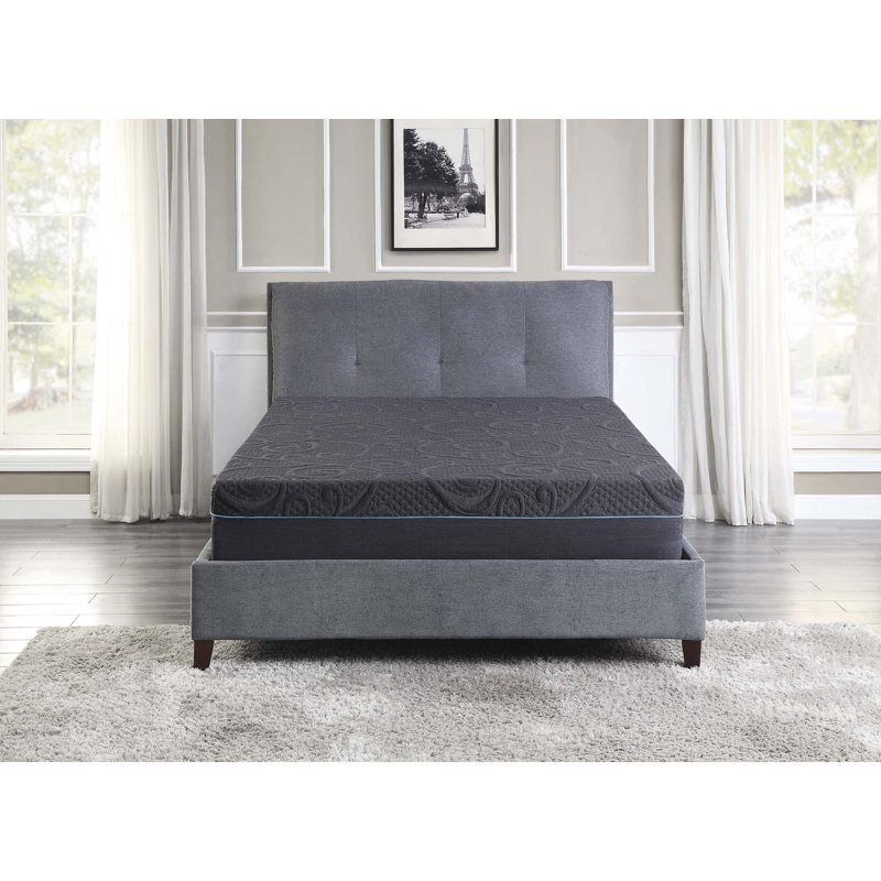 Matelas en mousse viscoélastique imprégnée de gel personnalisable avec tissu respirant et fabrication à quatre couches de 11 pouces pour un confort de sommeil optimal