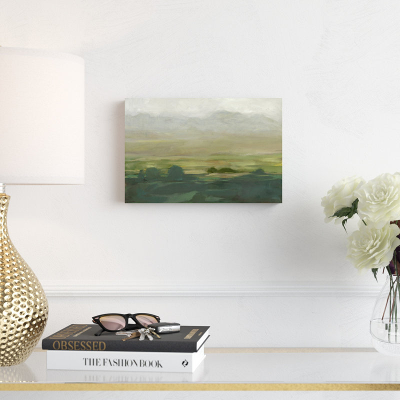 «Misty Valley I» par Ethan Harper, reproduction d'art sur toile tendue, H 8 po x l 12 po