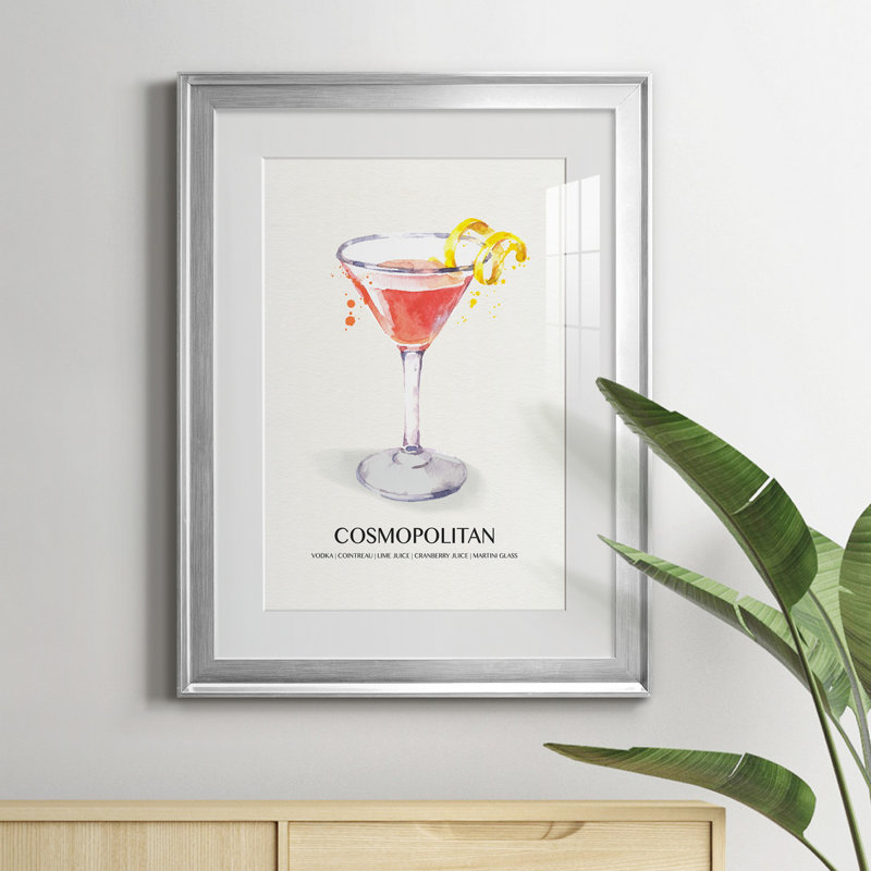 " Cosmopolitan " Painting Print, 22.5" H x 30.5" W x 1.5" D, Silver