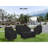 Patio Coffee Table Cover, 600D Waterproof Heavy Duty Rectangular Outdoor Table Cover,Patio Furniture Covers