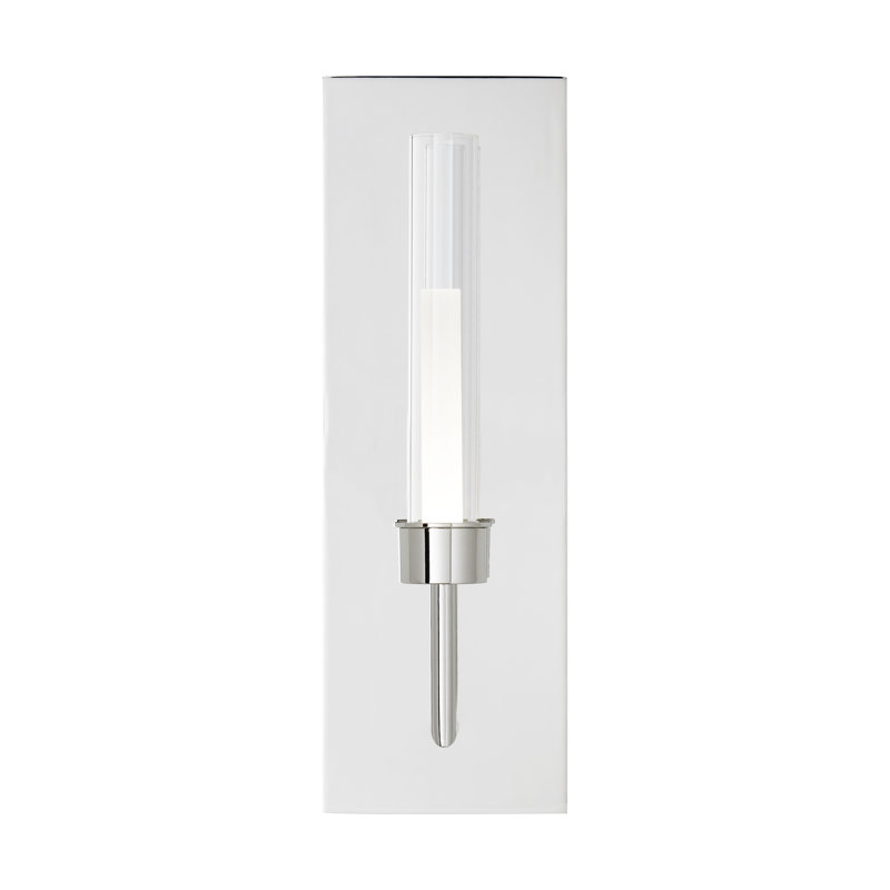 Linger 1 - Light LED Armed Sconce, Polished Nickel