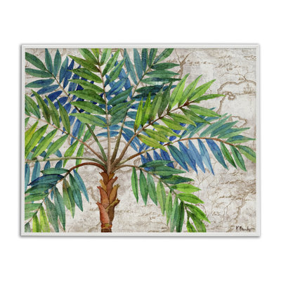 Giclée encadrée de palmier aqueux, design par Paul Brent