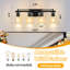 Luminaire de meuble-lavabo moderne avec applique murale élégante pour salle de bain (ampoules non incluses)-1337200624-1337200625