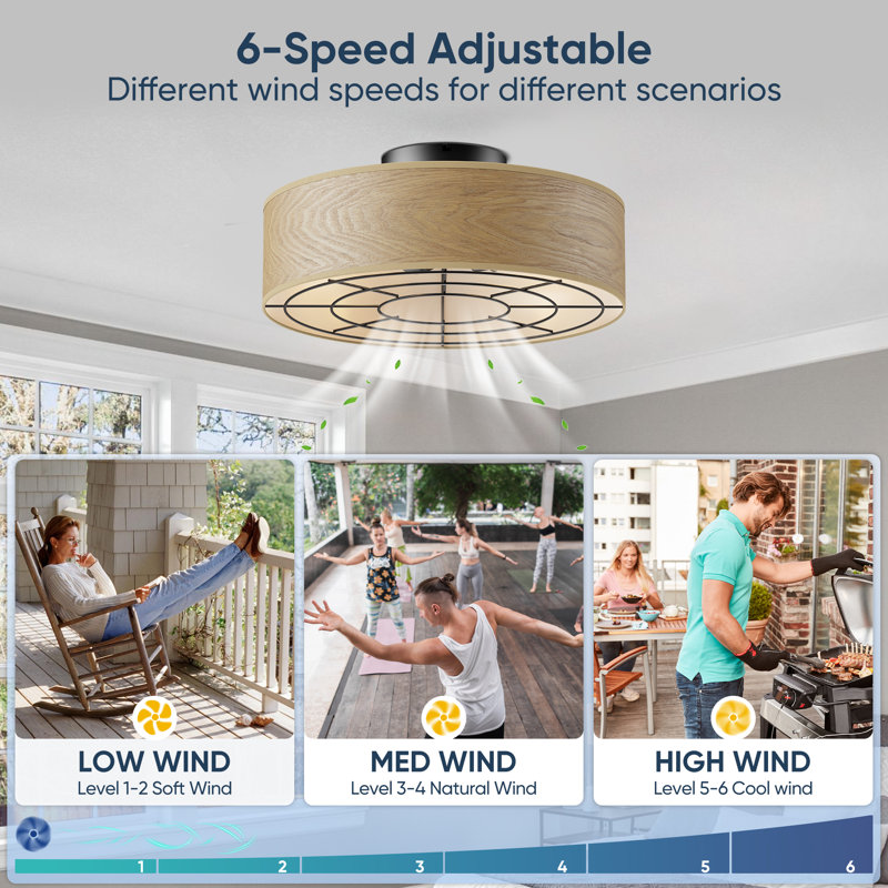 Ceiling Fans With Lights Remote Control, Small Farmhouse Ceiling Fans With Light