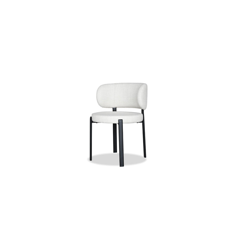 Chaise rembourrée Lily, Blanc