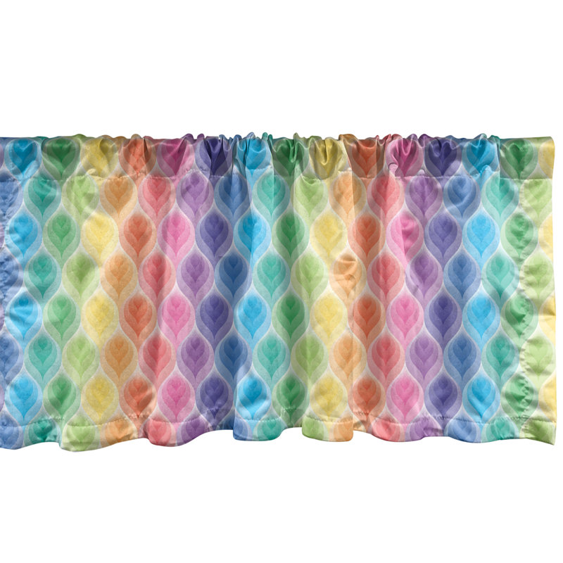 Multicolore cantonnière Ambesonne, L 54 po x L 18 po