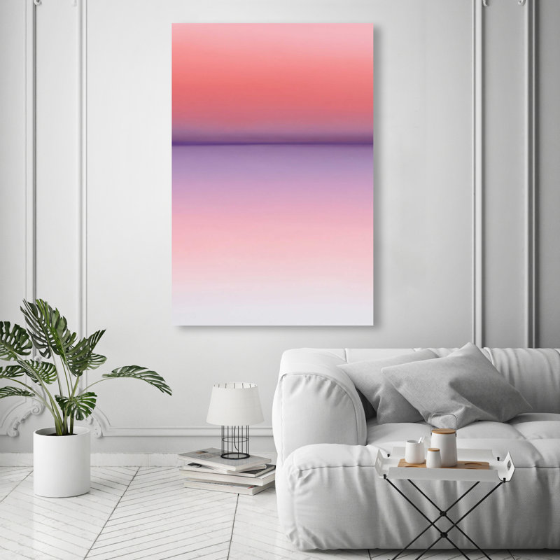 Peach Coastline II Print by Oliver Gal, 15"H x 10"W, Gallery Wrapped