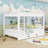 Queen Over Queen Wood Bunk Bed With Ladder And Twin XL Trundle-174924954