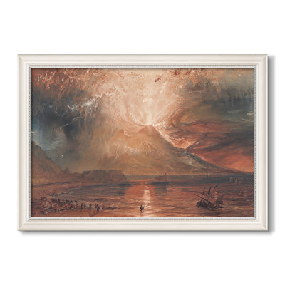 Vesuvius in Eruption, c. 1817-J.M.W. Turner-Custom Framed Canvas