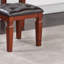 Ensemble de meuble-lavabo de couleur cerisier traditionnel avec tiroirs de rangement pour tabouret-495936449