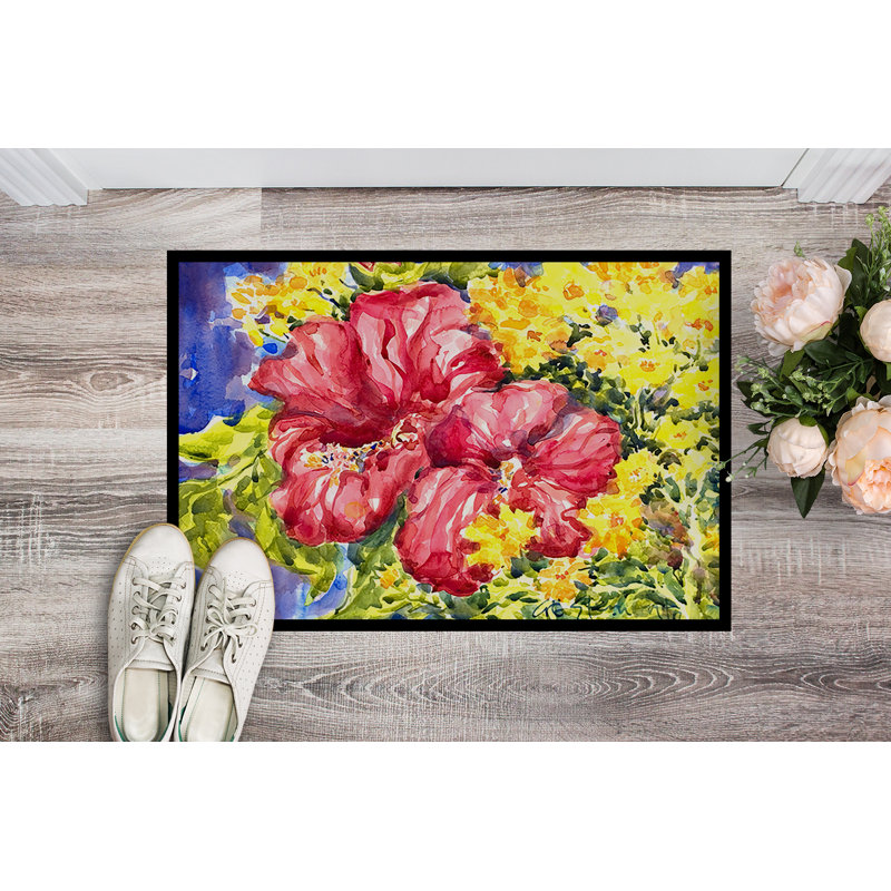 Tannersville Floral Indoor Rug, Rectangle 2' x 3'
