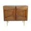 Armoire en bois de style transitionnel moderne avec pieds coniques dimensionnels pour le bureau à domicile, chambre à coucher ou salon - brun 32 po