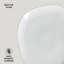 Nouvelle assiette plate en grès céramique blanche de 12,2 po New - allant au four à micro-ondes, au four et au lave-vaisselle, par Porto Brasil