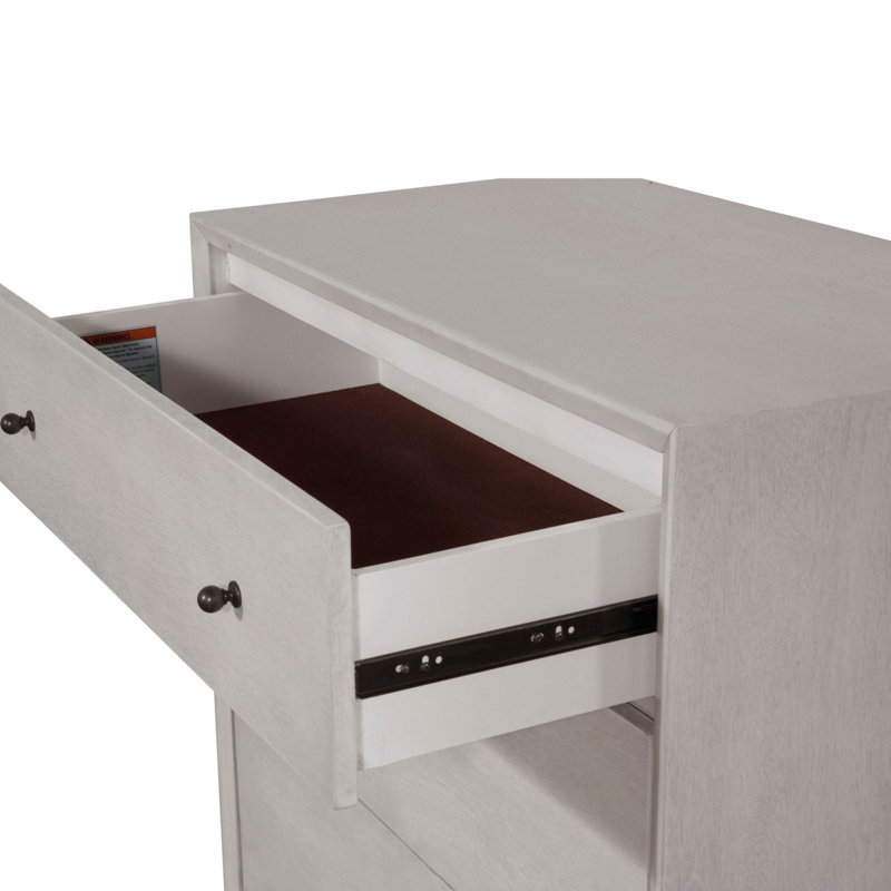 Commode à trois tiroirs Williams, Gris