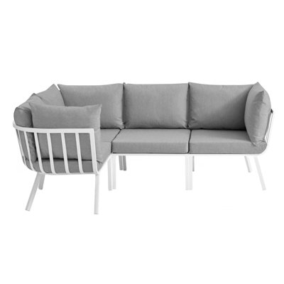 Modway Riverside 4 Piece Outdoor Patio Aluminum Sectional by Modway