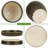 2 Piece Ceramic Plant Pot with Drainage Holes and Saucers-1986390041
