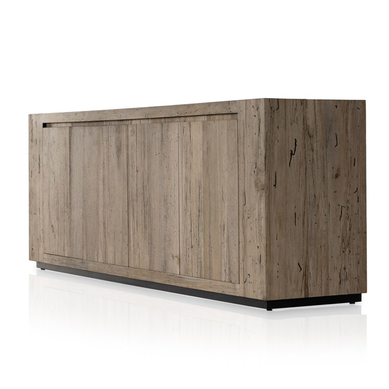 Lockney 94.5'' Sideboard, Rustic Wormwood Oak