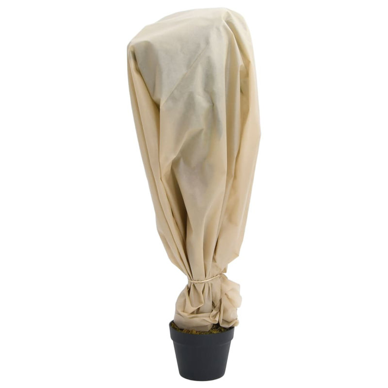 Birtie Plant Fleece, 160cm H x 1000cm W, Beige