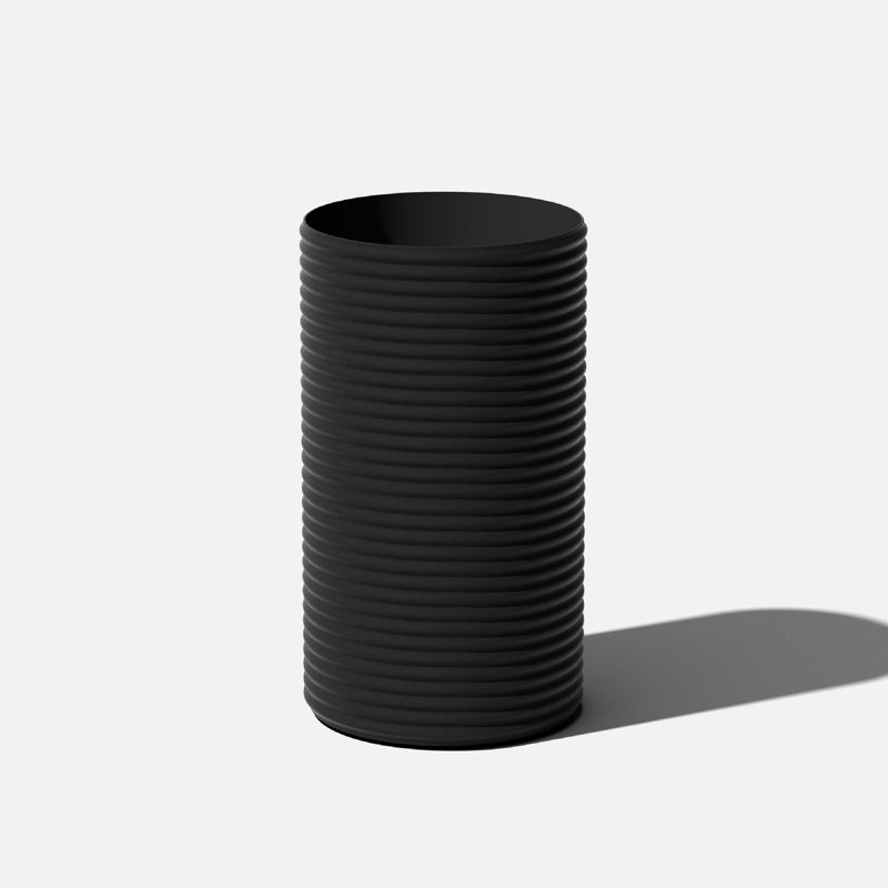 Veradek Mod Series Tall Planter, 24.75" H x 13.75" W x 13.75" D, 1, Black