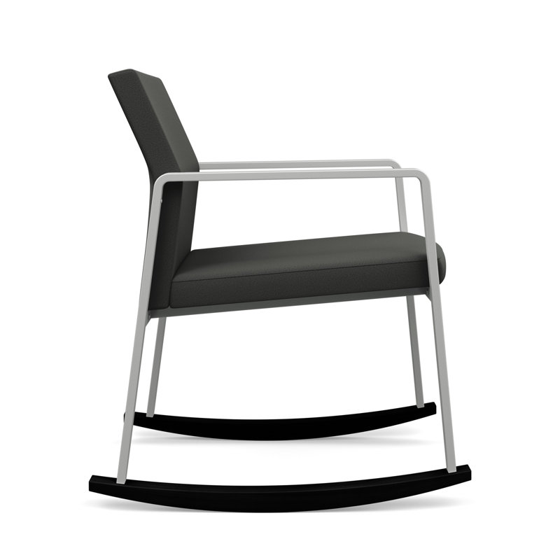 Chaise berçante Gansett, Argent, Tissu graphite Open House