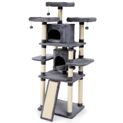 Arbre à chat 67 po à plusieurs niveaux Sechovicz