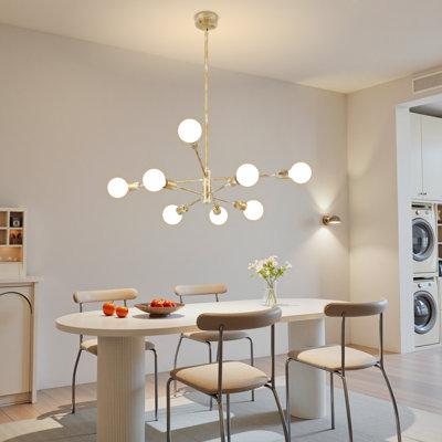 Lustre sphérique spoutnik moderne 8 lumières Glenarm