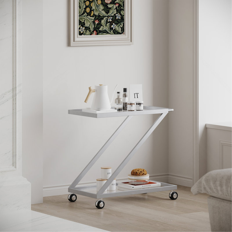 Chariot-bar polyvalent et élégant pour le divertissement à la maison et l'organisation