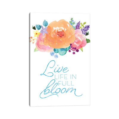 Flowers In Full Bloom II by Noonday Design - Wrapped Canvas Print