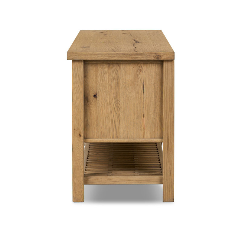 Dalton Media Console-Aged Natural Oak