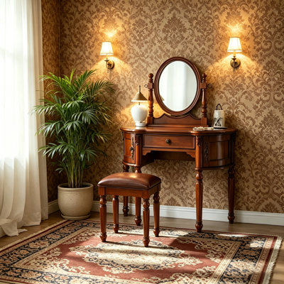 Table de meuble-lavabo brun