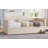 Velvet Daybed with Extended Pop Up Trundle-1126601965
