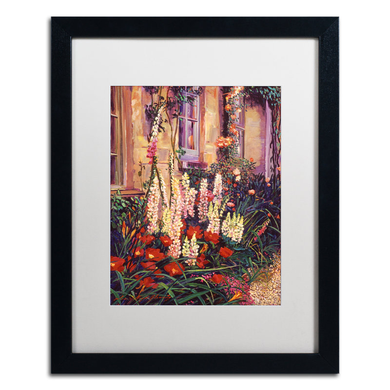 « english artisanat jardin » par david lloyd’s glover, reproduction d’art encadrée sur toile, H 14 po x l 11 po x P 0,5 po
