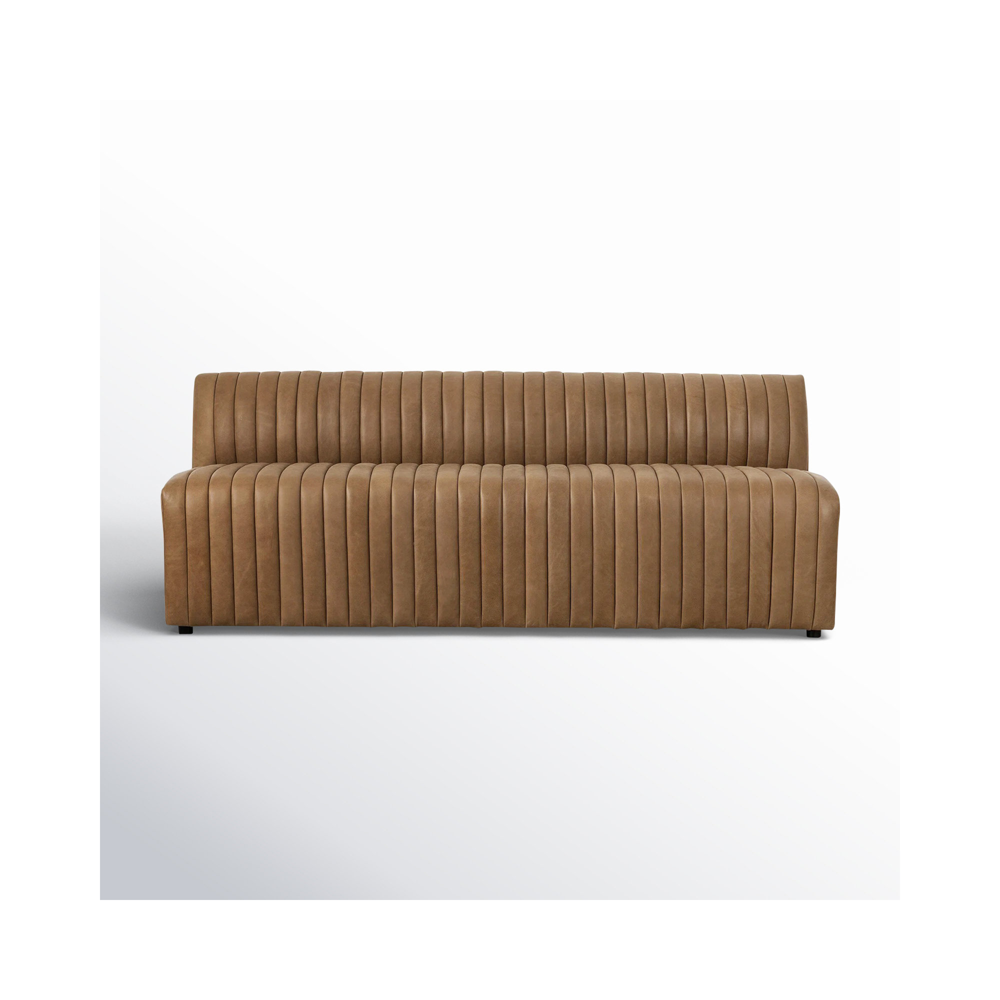 Brandt Bench, 31.5" H x 82" W x 28" D, Palermo Drift Genuine Leather