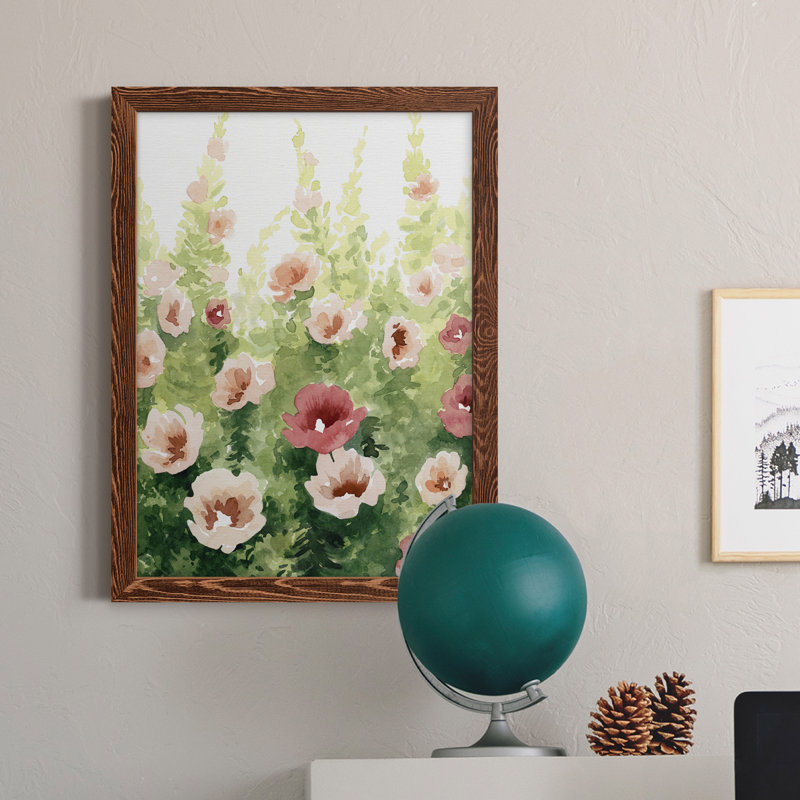 Toile encadrée de qualité supérieure Sunlit Flora II - prête à être accrochée, Érable encadré, H 20 po x l 24 po x P 1 po