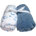 Blue/White with Moon and Stars
