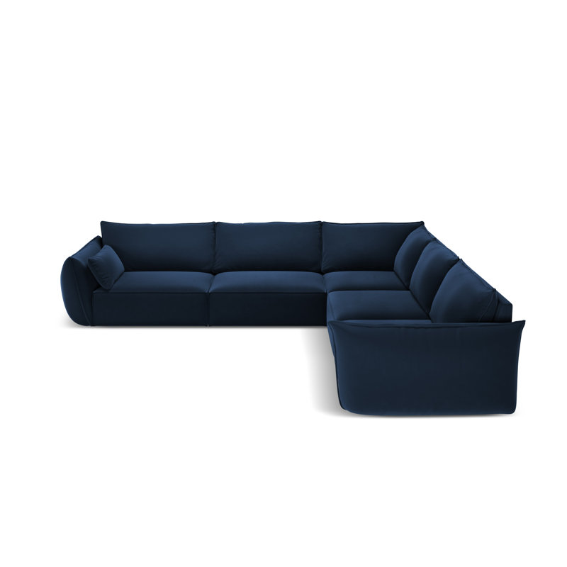 Leigh-Anna 7 Seater Corner Sofa , Blue