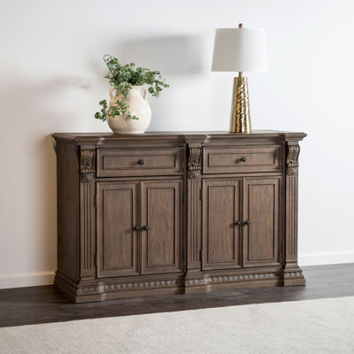 Indery 60-Inch Server With Felt-Lined Top Drawers