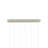 Piero 15 - Light Sugar White, Silver Cluster Pendant