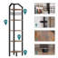 Montfort 176cm H x 28.5cm W Iron Corner Bookcase-1950929300