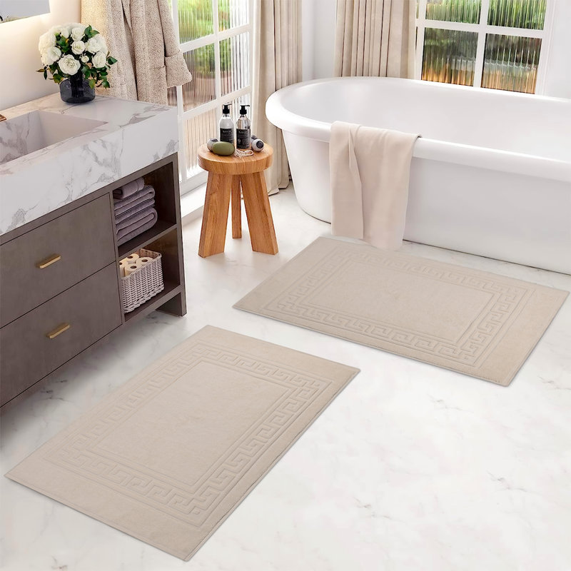 Tapis de bain 2 pièces Subra, Ivoire