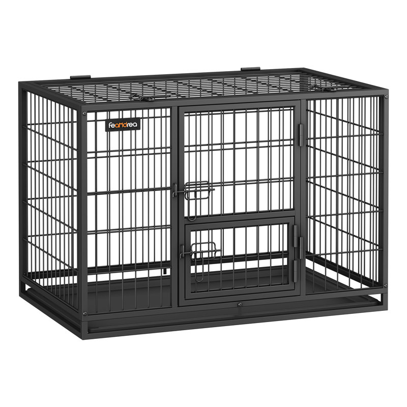 Metal Pet Crate with 1 Door, 64cm H x 57.5cm W x 92.5cm D