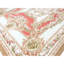 Tapis beige et rouge noué à la main de haute qualité